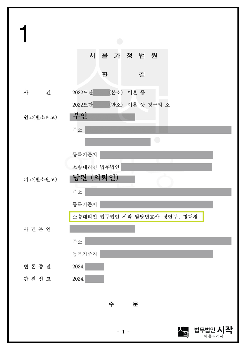 3년의 혼인기간 동안 아내로부터 7,500만 원을 지원받은 남편이 오히려 재산분할을 받고 자녀 양육권도 확보한 사건