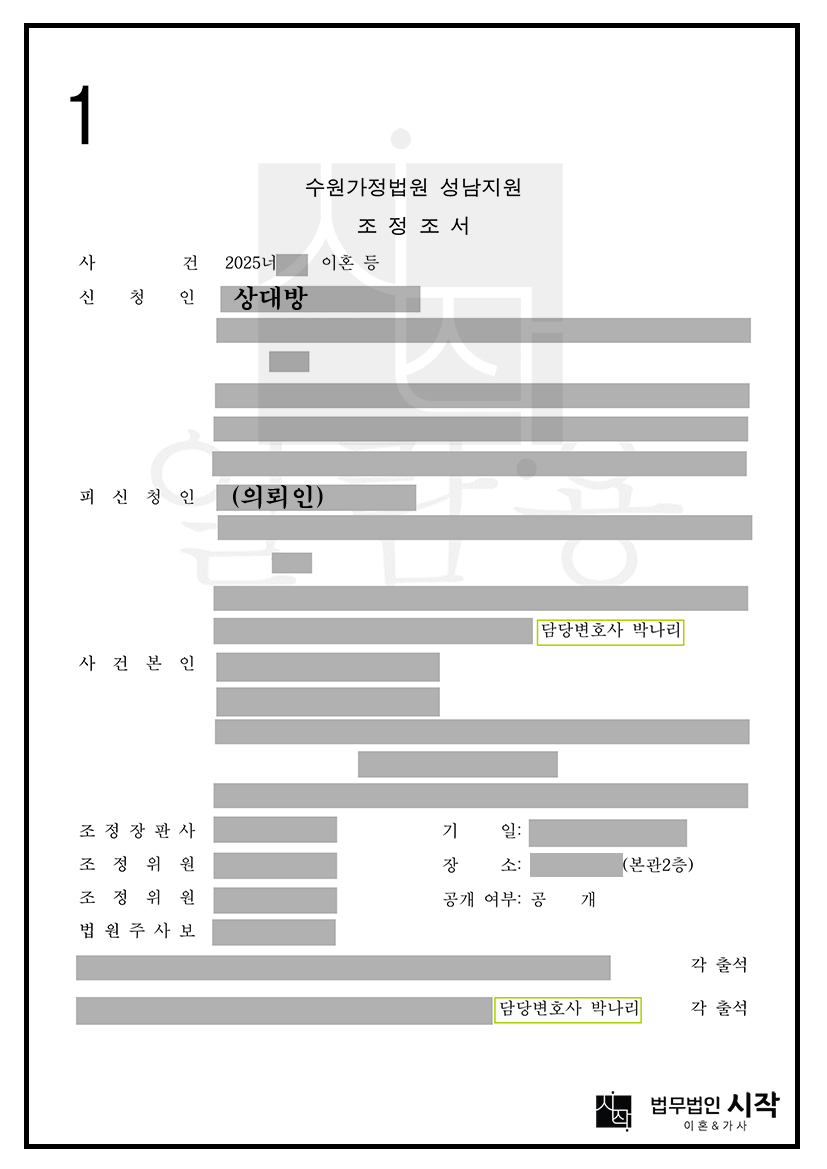위자료 5,000만 원 청구에 대응하여 위자료 지급 없이 재산분할 10억 5,000만 원을 확보한 사례