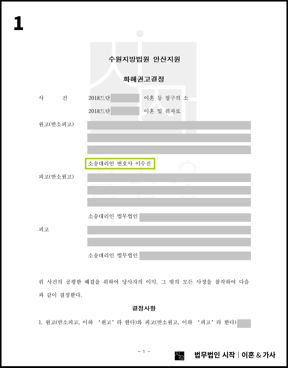 바람 핀 남편과 상간녀에 대한 손해배상청구