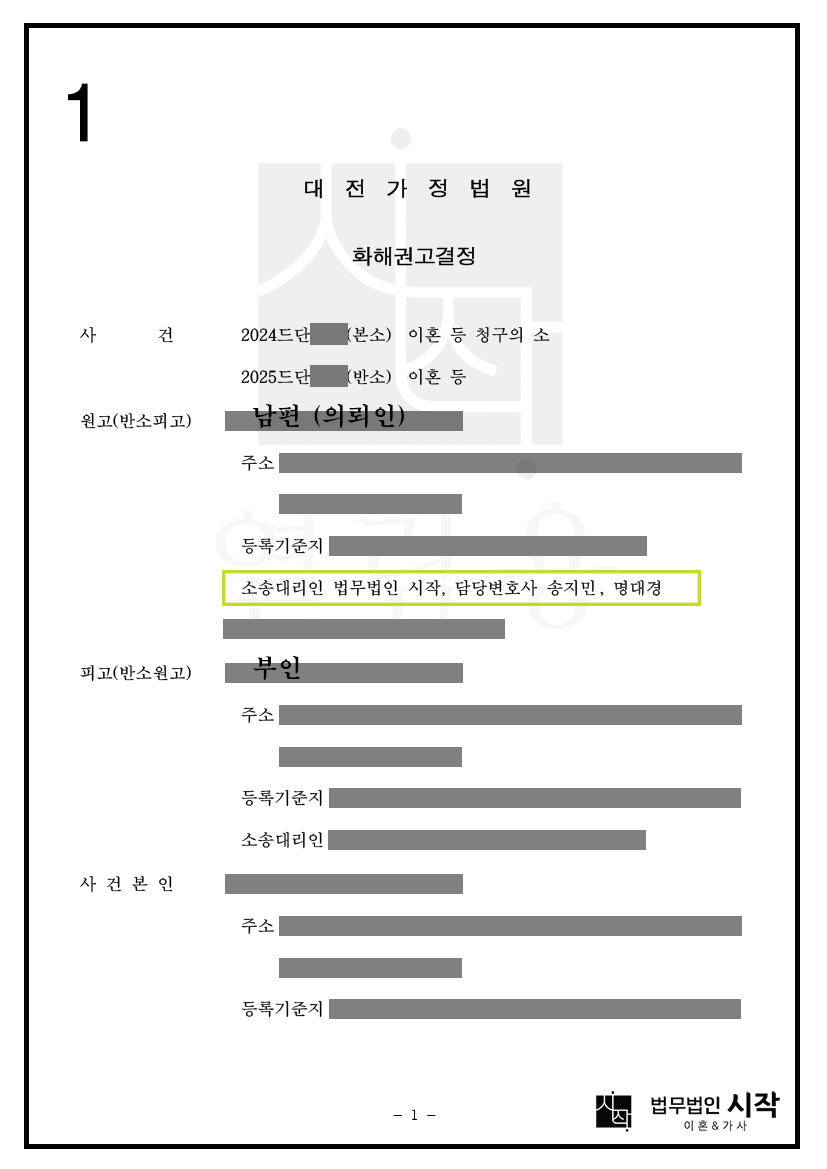 생활비 채무를 나누자는 부인의 재산분할 청구 방어