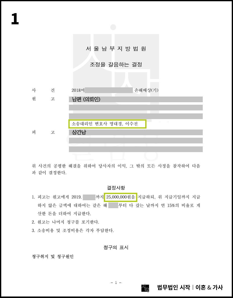 주소지를 잘 알지 못하는 상간남에 대한 손해배상 청구