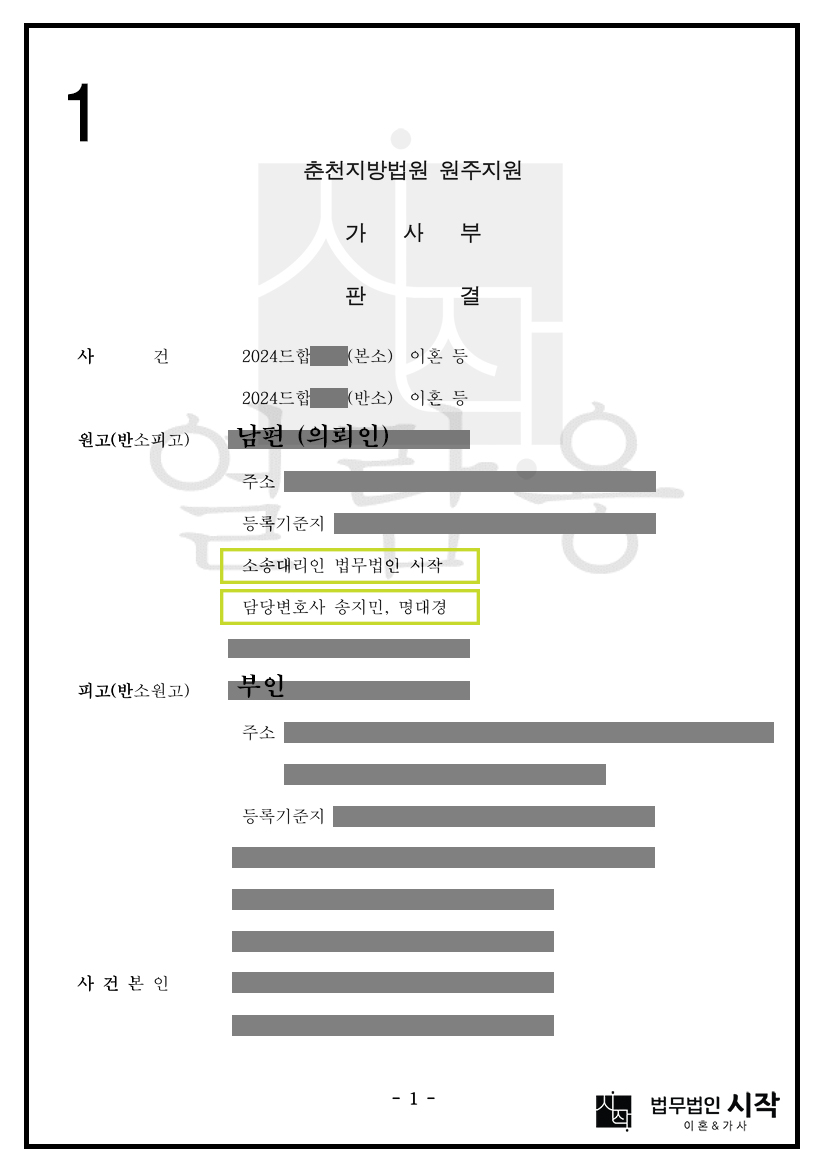 재산분할청구 방어