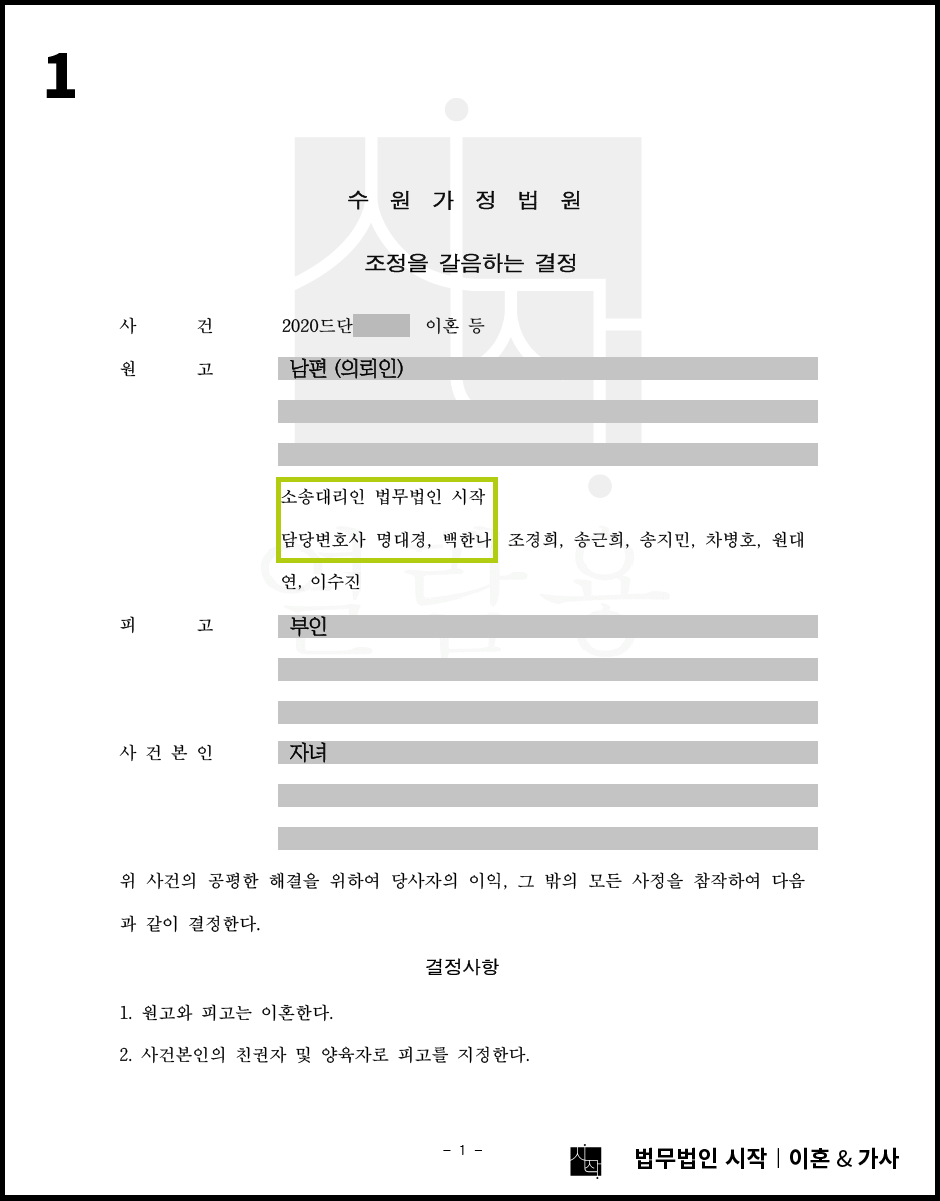 어려운 경제상황을 반영하여 최소 양육비만 지급하는 것을 조정으로 이끌어낸 사례