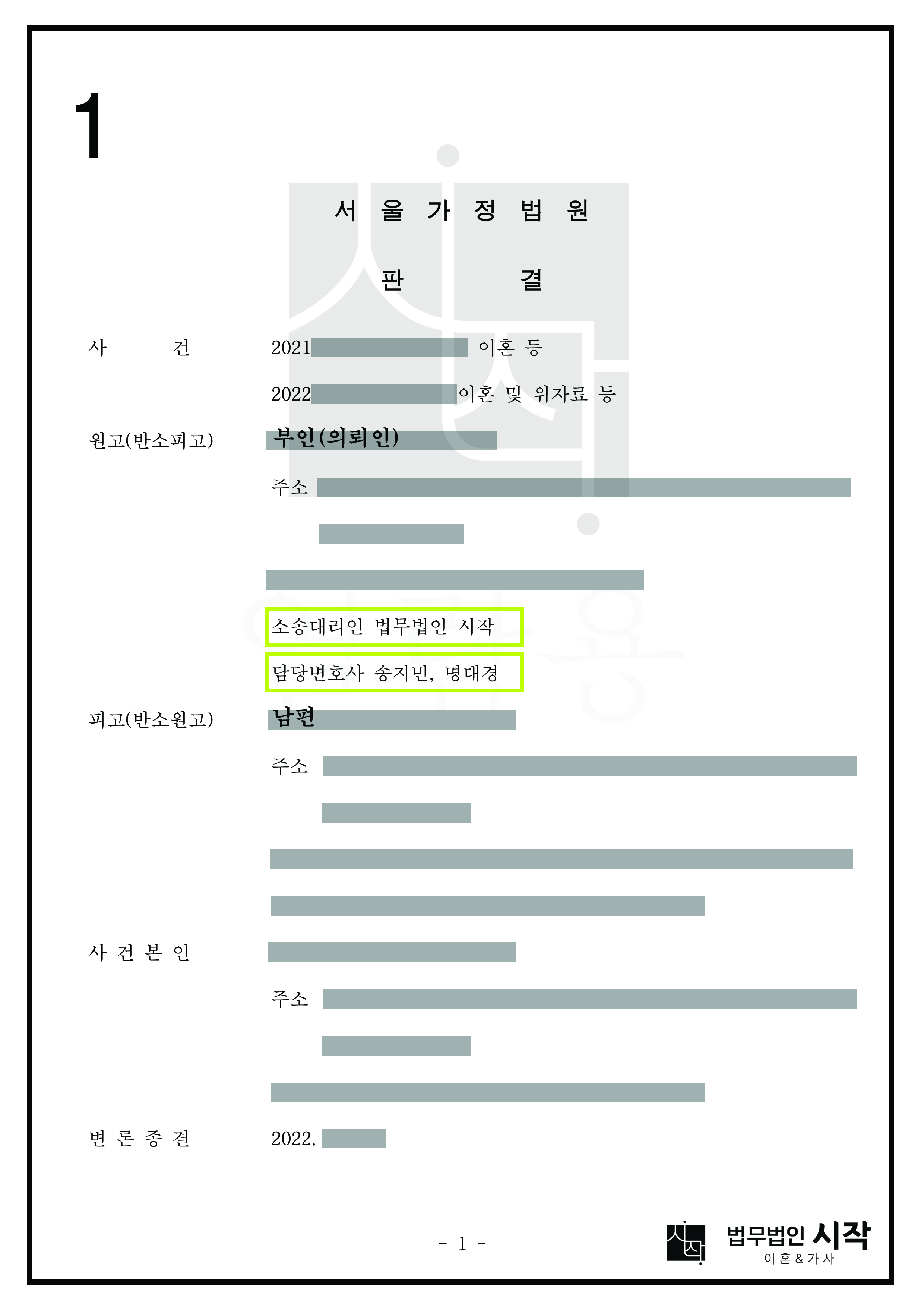 무직인 남편을 상대로 100만 원의 양육비를 인정받은 사례
