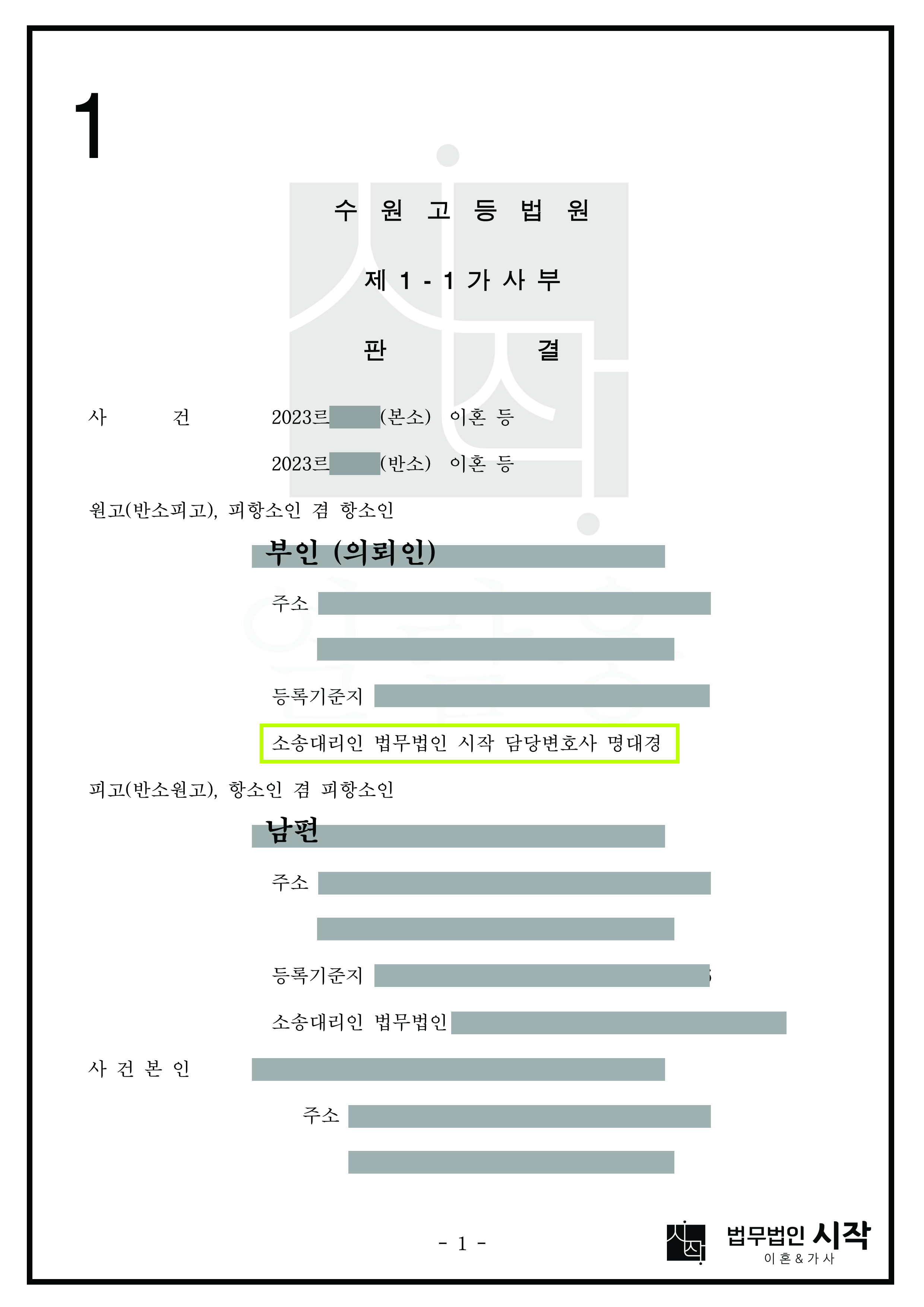 1심 판결에 불복하여 쌍방이 항소한 사건에서 위자료가 감액되고 재산분할에서도 사실상 상대방의 항소가 기각된 사례