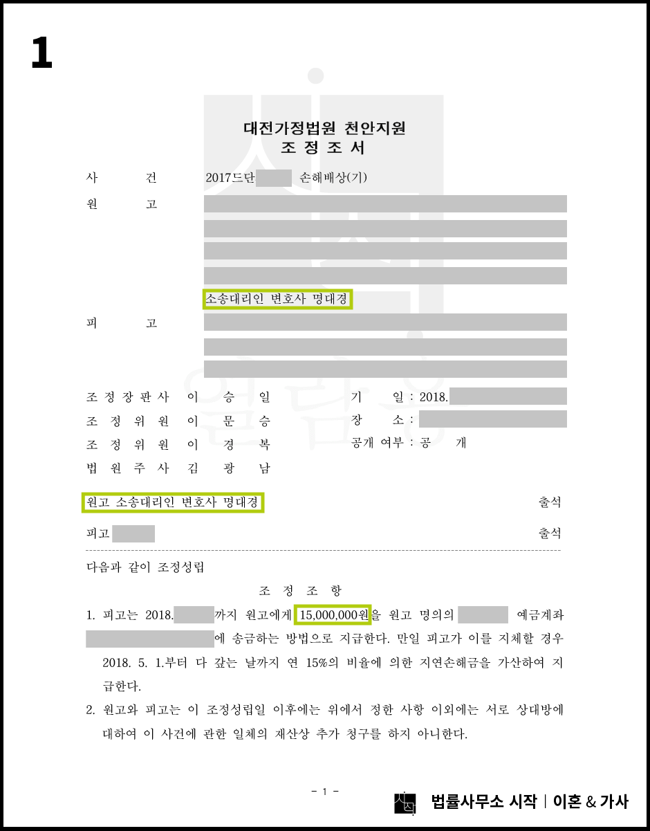 재산분할을 피하면서 상간남 소송만 진행한 사례