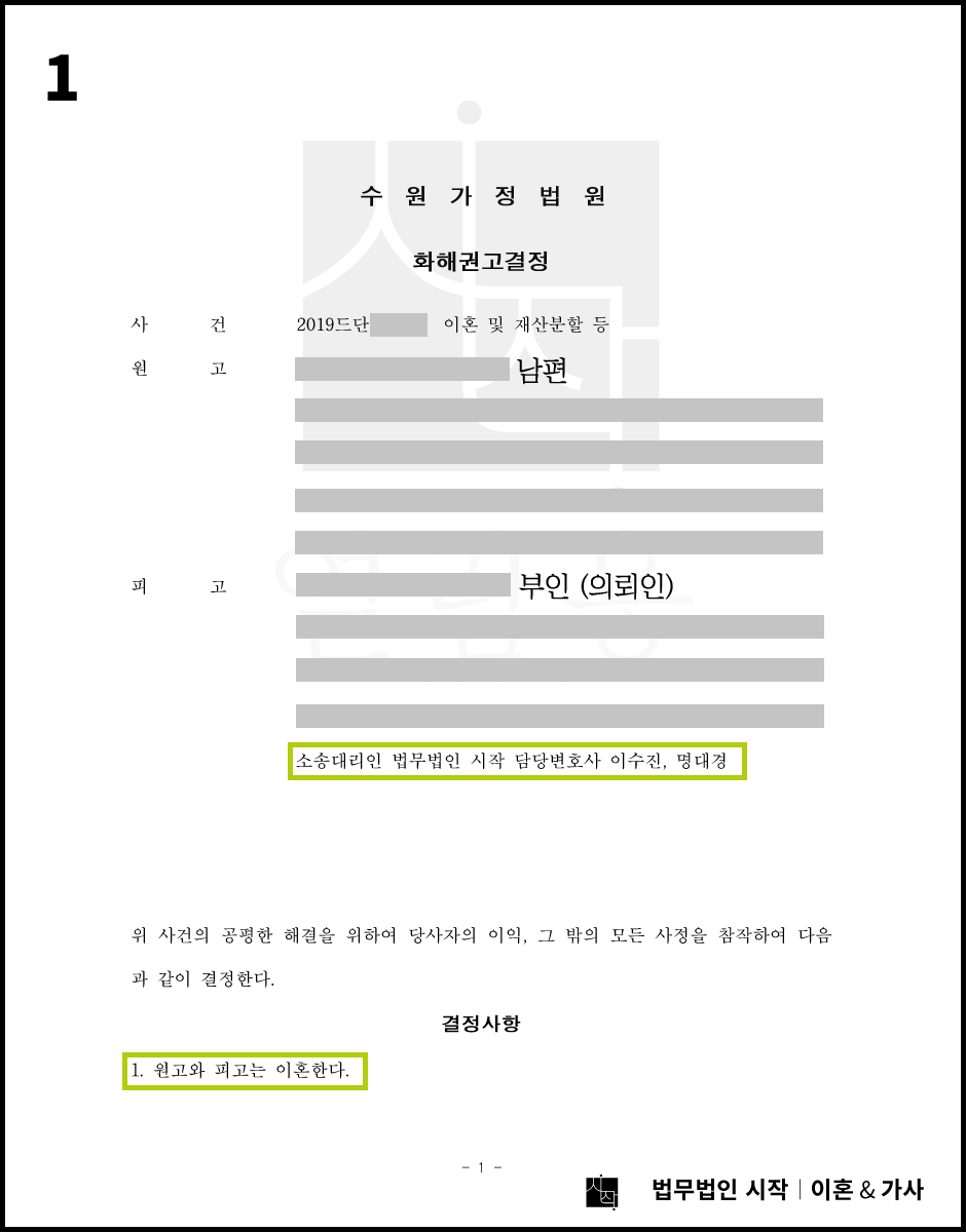 남편의 위자료 3,000만원 및 재산분할 5,000만원 청구에 대한 방어
