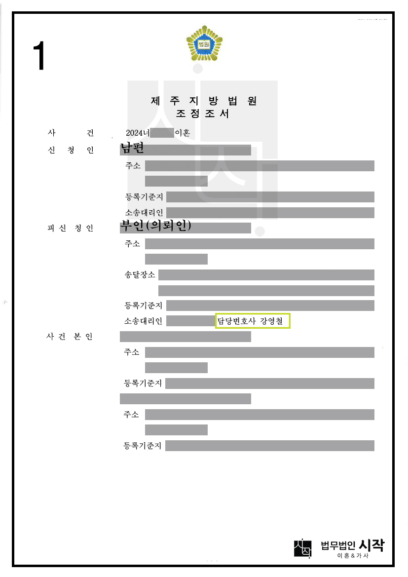 원고가 미성년 자녀 2명에 대해 1명씩 분리 양육권을 주장한 사건에서 의뢰인이 2명 모두에 대한 양육권을 인정받은 사례