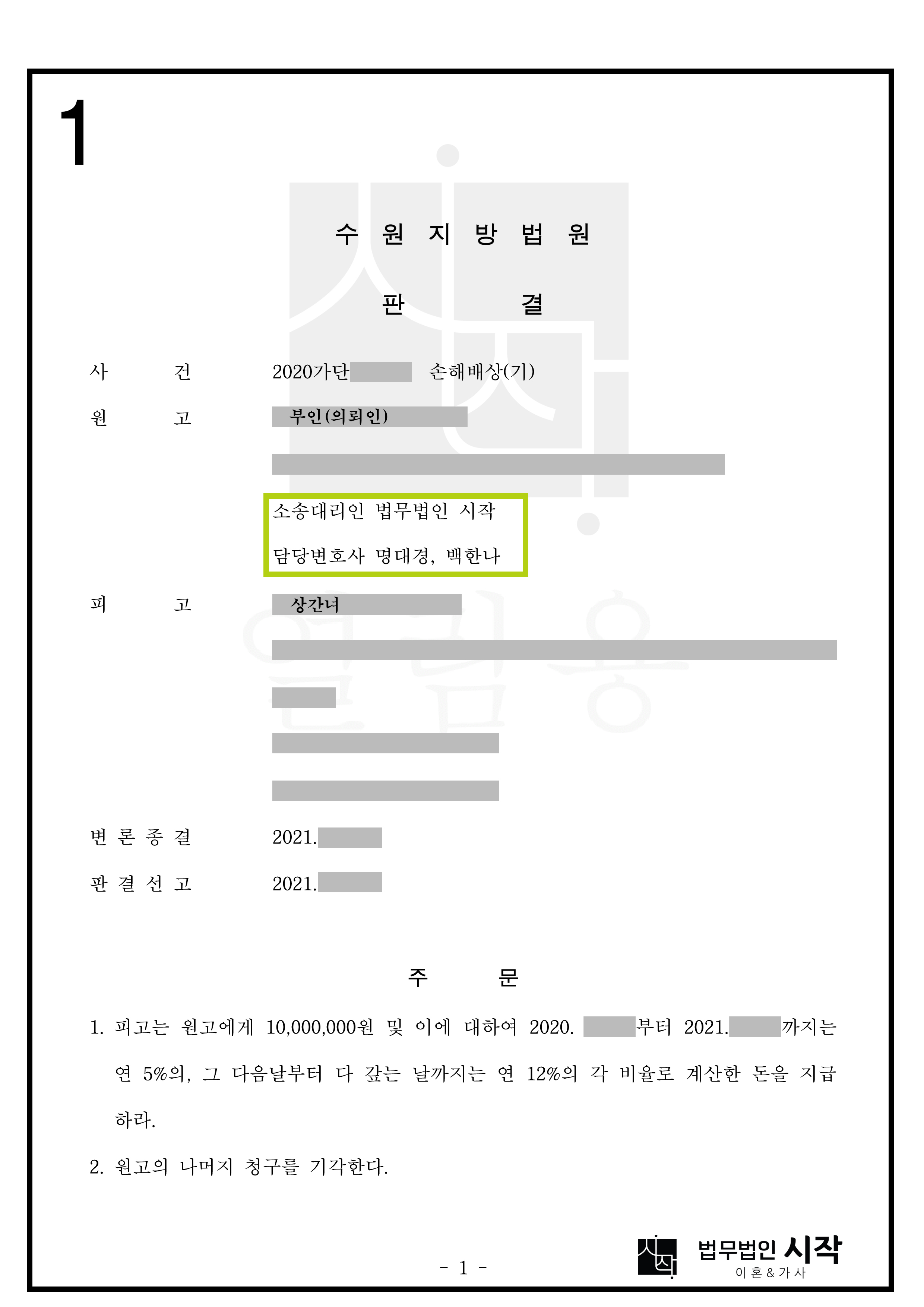 협의이혼신청서를 제출하였으나 실제로 이혼에 이르지 않은 경우, 혼인관계가 파탄되지 않았음을 입증하여 위자료가 인정된 사례