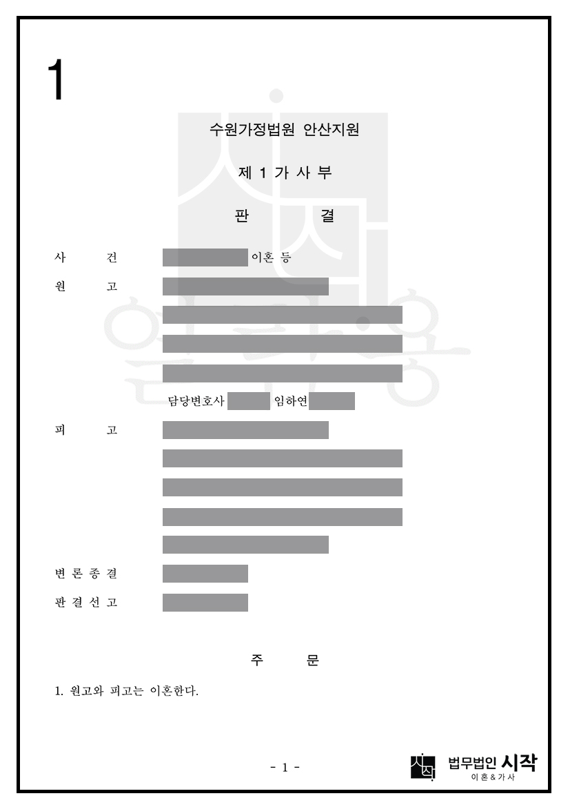 경제적 압박·폭언·폭행을 원인으로 한 이혼청구 인용 및 재산분할 청구금액에 근접한 전액 수준 인용