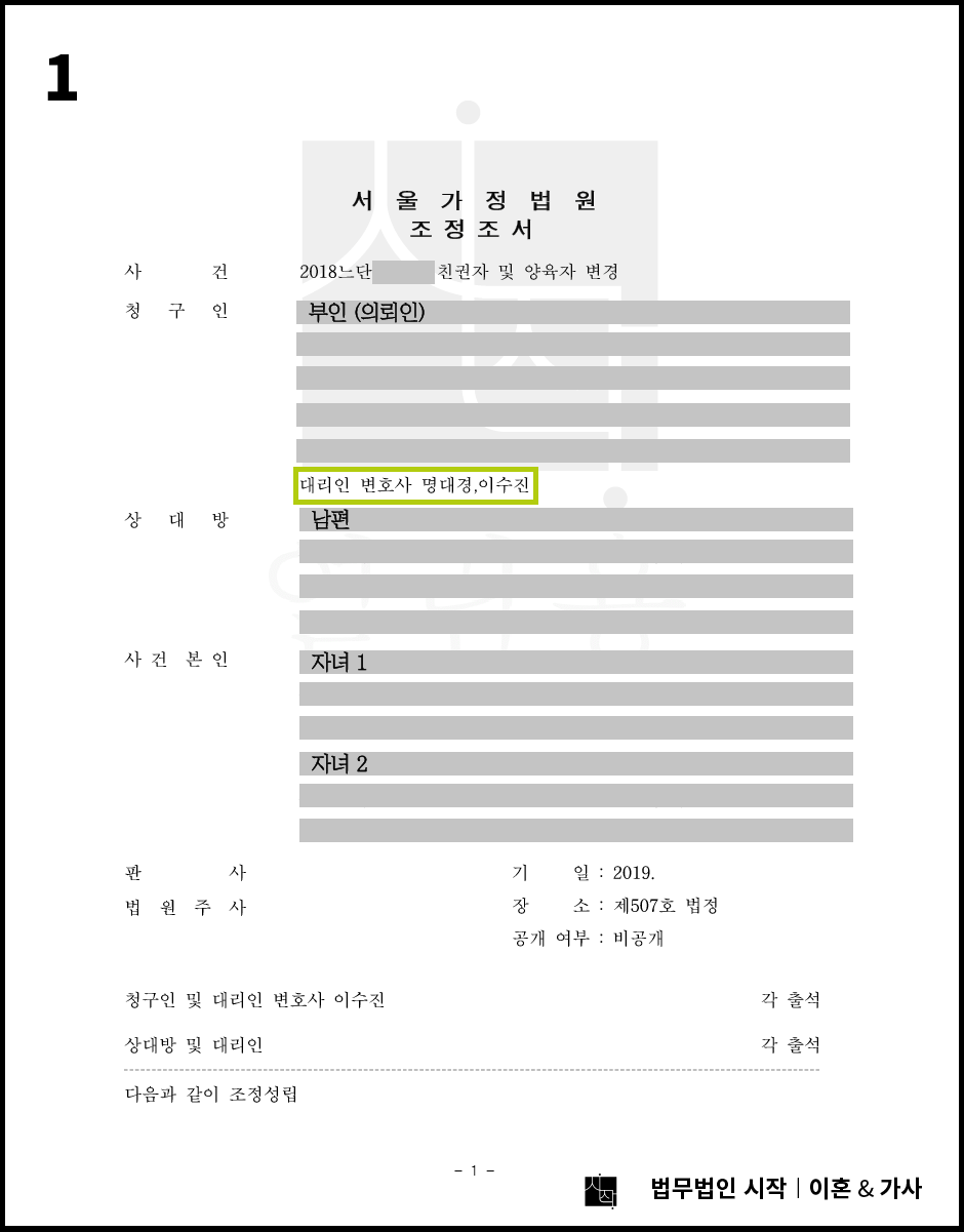 이혼 후 약 8년 만에 친권 및 양육권을 변경한 사례